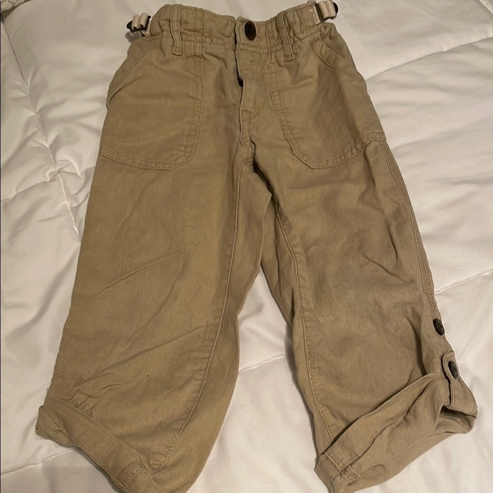 Kids Khaki Cargo Pants